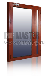 Дверь 2х створчатая с максимальной площадью остекления EIWS-60