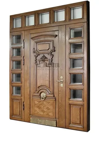 С отделкой массивом