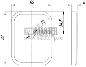 Декоративная накладка Armadillo BK-DEC SQ (ATC Protector 1)