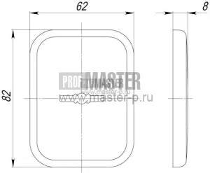 Декоративная накладка Armadillo PS-DEC SQ CT (ATC Protector 1)