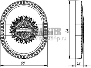 Декоративная накладка на сувальдный замок с шторками