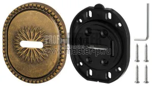 Декоративная накладка на сувальдный замок с шторками