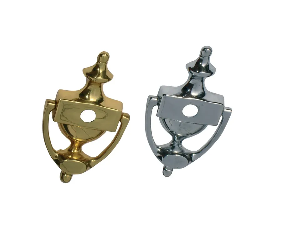 Стукалка дверная (хром, латунь)