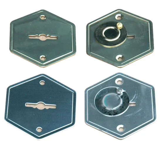 Декоративные накладки (хром, латунь) на сувальдные замки САМ