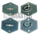 Декоративные накладки (хром, латунь) на сувальдные замки САМ