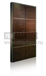 Стальная 2х створчатая дверь скрытые петли