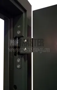 Стальная 2х створчатая дверь скрытые петли | Фото 8387