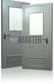 Дверь в котельную со стеклом 0.35 м2 | Фото 8477