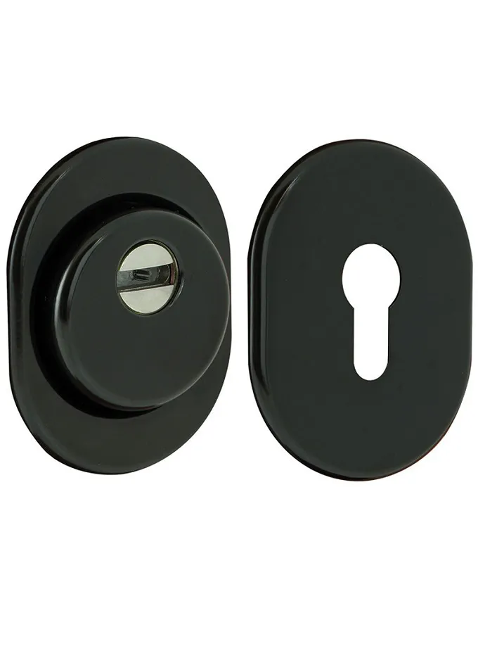 Броненакладка SECUREMME врезная, черная матовая