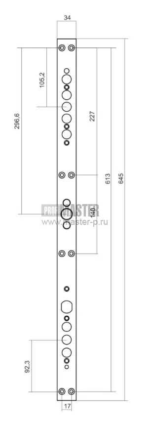 ЗАМКОВАЯ СИСТЕМА BORDER MAXIMA с задвижкой