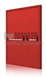 Дверь двухстворчатая дымогазонепроницаемая EIS-60 Антипаник Push Bar