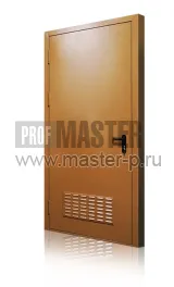 Дверь металлическая огнестойкая с встроенной вент решеткой EI-60