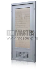 Дверь огнестойкая с встроенной вент решеткой EI-60 и остеклением | Фото 13962