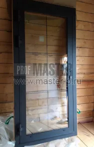 Алюминиевая дверь с терморазрывом Алютех НД