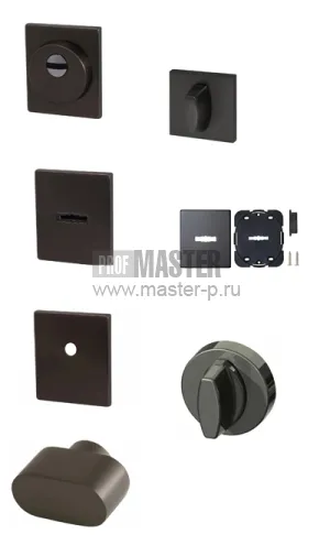 Комплект фурнитуры в цвете вороненый матовый никель