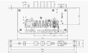Электронный врезной замок Kaadas K9-5W