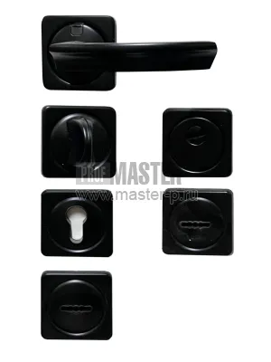 Комплект ручек и фурнитуры Конфетти черный