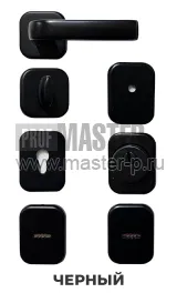 Комплект ручек и фурнитуры ТОП Черный