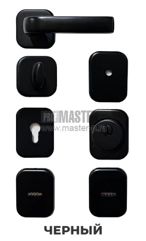 Комплект ручек и фурнитуры ТОП Черный