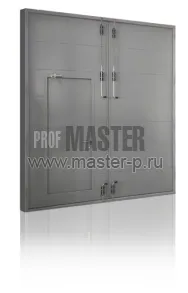 Ворота стальные огнестойкие с калиткой | Фото 23696