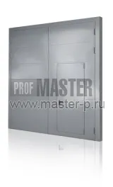 Ворота стальные огнестойкие с калиткой