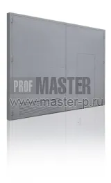 Ворота стальные огнестойкие с калиткой и вент решеткой