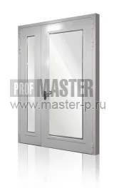 Противопожарная полуторная дверь с 2м остеклением свыше 25%