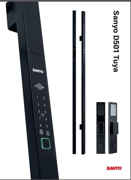 Цифровой замок Sanyo D500 Tuya с бугельной ручкой