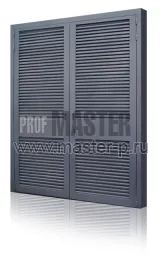 Двухстворчатая дверь в электрощитовую с вент решетками