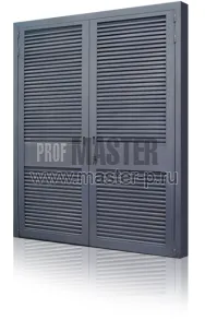 Двухстворчатая дверь в электрощитовую с вент решетками | Фото 24815