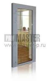 Алюминиевая дверь АТД-01 с английской решеткой