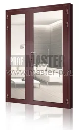 Алюминиевая техническая полуторная дверь АТД-1-5