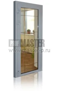 Алюминиевая термодверь с раскладкой в стеклопакете | Фото 24887