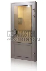 Алюминиевая термодверь с частичным остеклением | Фото 24899