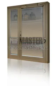 Алюминиевая противопожарная дверь ДПС-02 Антипаник Push-Bar | Фото 24941