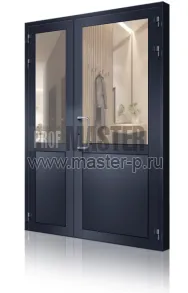 Алюминиевая техническая полуторная дверь АТД-1.1.5 | Фото 24989