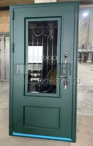 Уличная дверь Аляска Лион с остеклением | Фото 27374