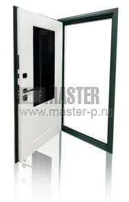 Уличная дверь Аляска Лион с остеклением | Фото 25712