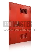 Дверь противопожарная 2х створчатая с вент решетками