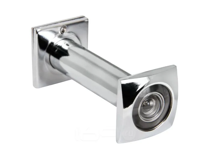 Глазок Fuaro со шторкой никель квадратный