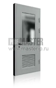 Дверь в котельную со стеклом и вент. решёткой | Фото 9435