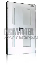 Стальная дверь остекленная