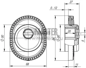 Броненакладка на ЦМ ET/ATC-Protector 1CL-25 ABL-18 Темная медь