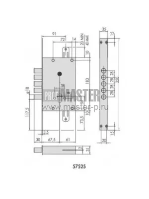 Замок CISA 57525