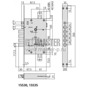 Электромеханический замок CISA 15535