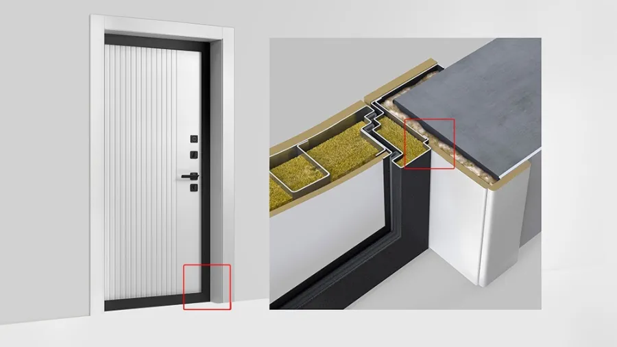 Дверная рама с четвертью под доборы