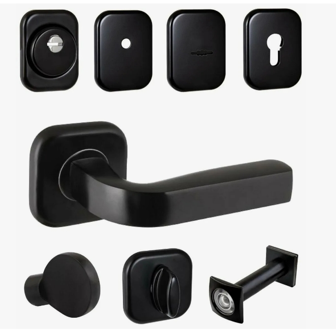 Комплект ручек и фурнитуры Fuaro черный