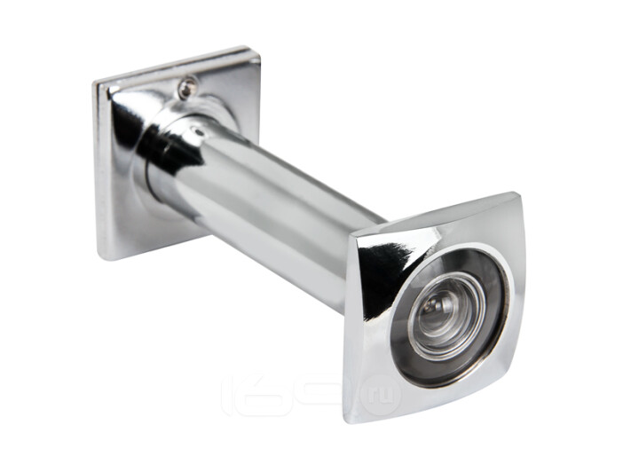 Глазок Fuaro со шторкой никель квадратный